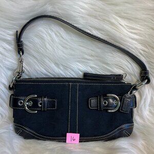 Coach Signature Fabric Handbag L05K-5107 Black